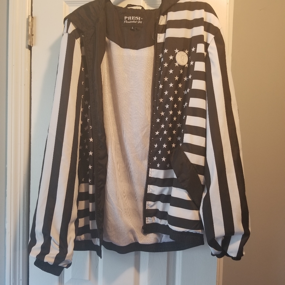 Americana windbreaker black & white by Presi - Picture 2 of 7